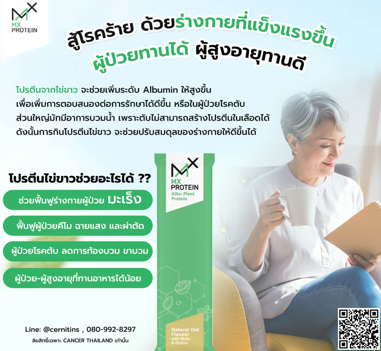 โปรตีนผู้ป่วยมะเร็ง ลดผลข้างเคียงจากคีโม ฉายแสง