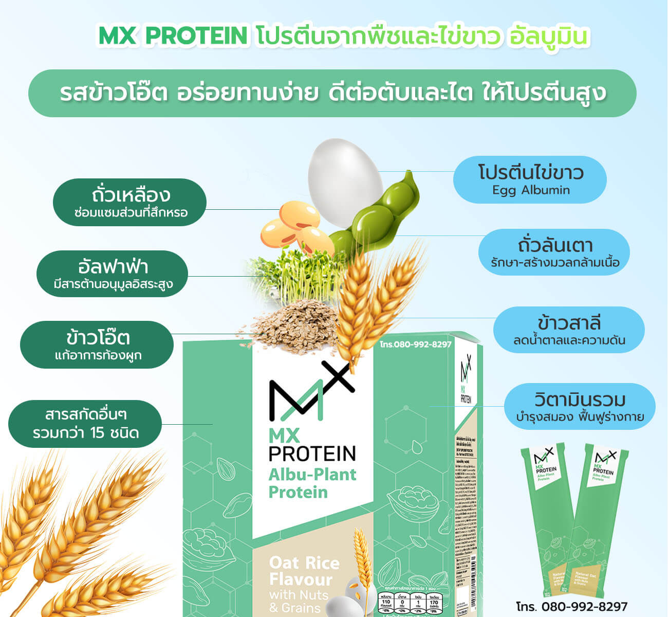 เอ็มเอ็กซ์โปรตีน โปรตีนจากไข่ขาว MX PROTEIN โปรตีนผู้ป่วยมะเร็ง ช่วยลดผลข้างเคียงจากคีโม